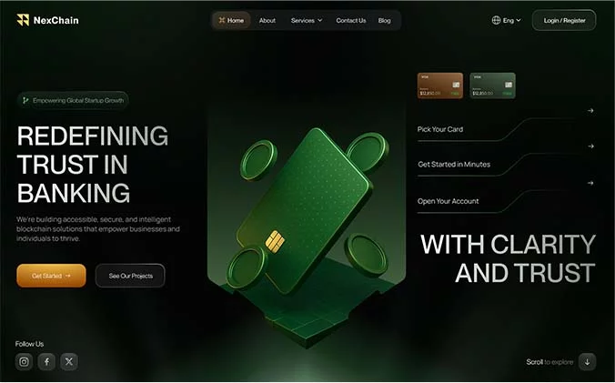 Finance interface concept